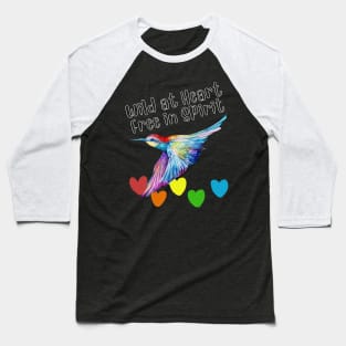 Hummingbird Heart Baseball T-Shirt